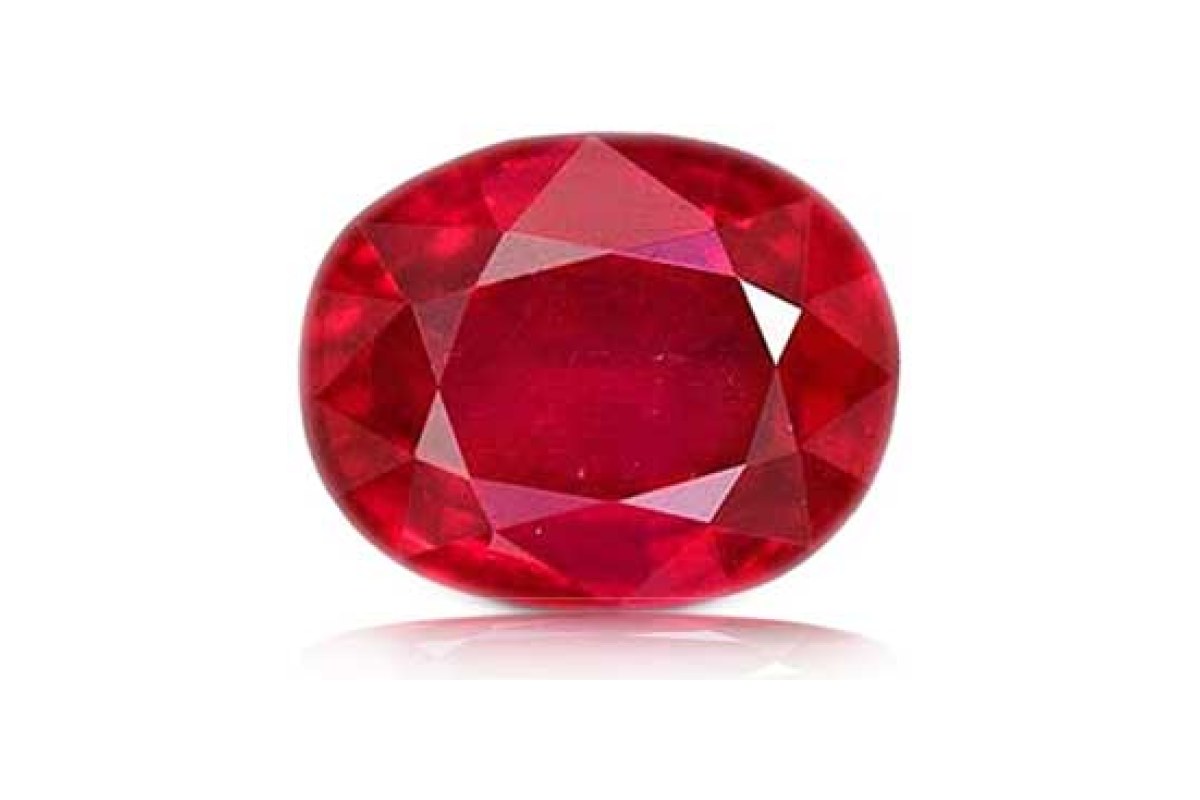 Natural Ruby Stone gemstone close up
