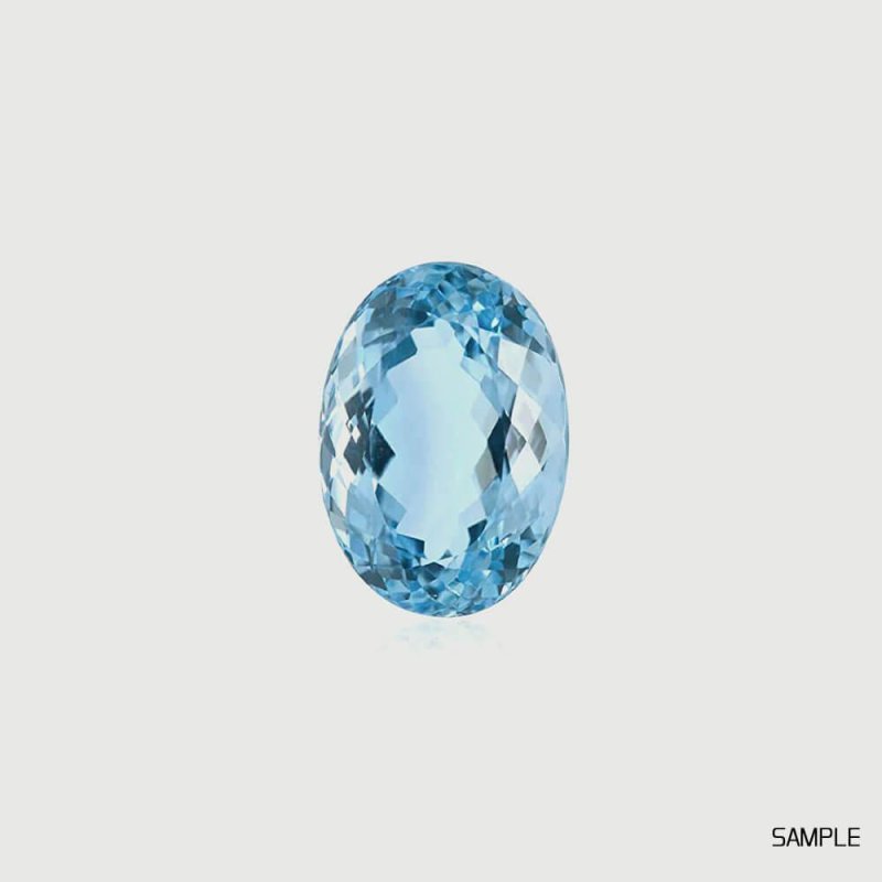Aquamarine No. 4, natural aquamarine photographed in daylight