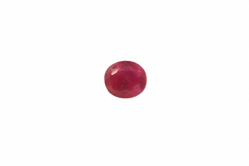 Ruby No. 7, natural ruby photographed in daylight