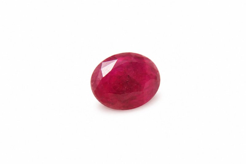 Ruby No. 8, natural ruby photographed in daylight