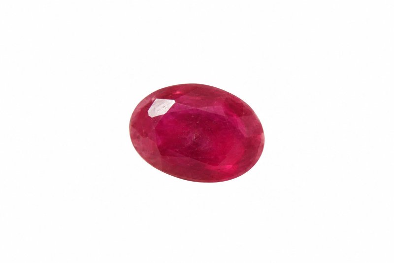 Ruby No. 10, natural ruby photographed in daylight