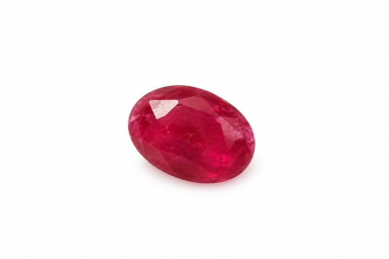 Ruby No. 14, natural ruby photographed in daylight
